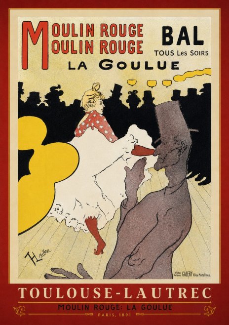 Toulouse-Lautrec Moulin Rouge: La Goulue No4 - Juliste