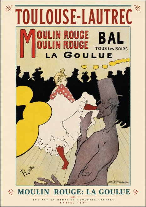 Toulouse-Lautrec Moulin Rouge: La Goulue No6 - Juliste