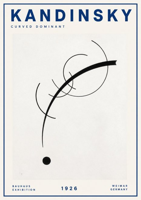 Kandinsky Curved Dominant No2 - Juliste