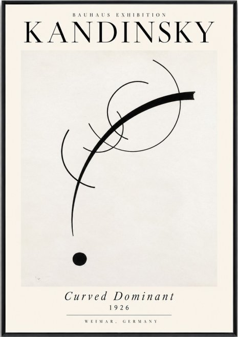 Kandinsky Curved Dominant No4 - Juliste
