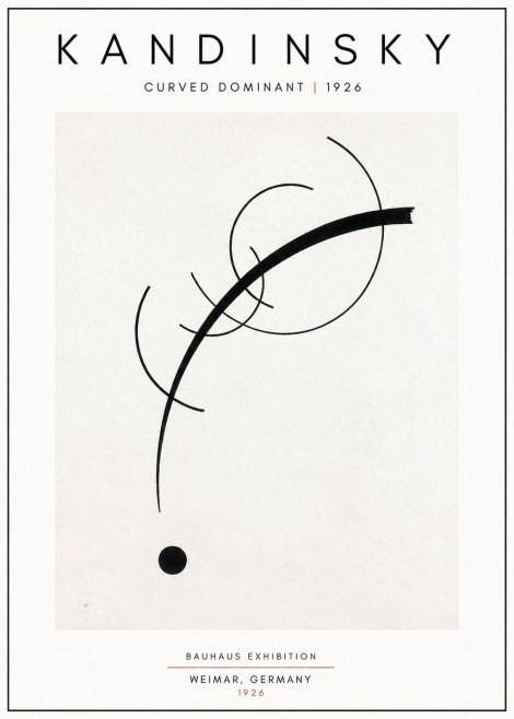 Kandinsky Curved Dominant No5 - Juliste