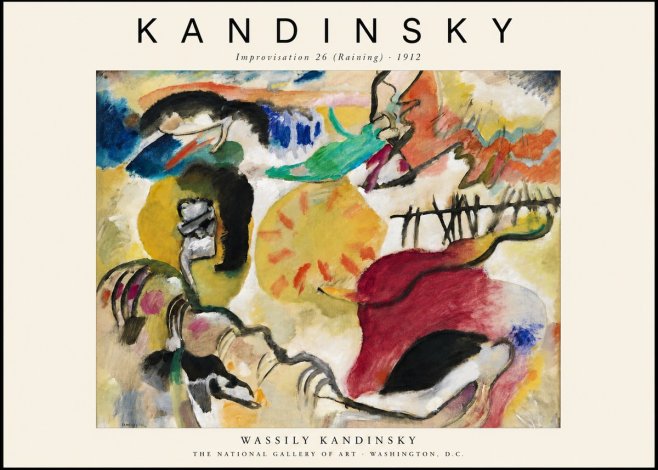 Kandinsky Improvisation 26 (Raining) No1 - Juliste