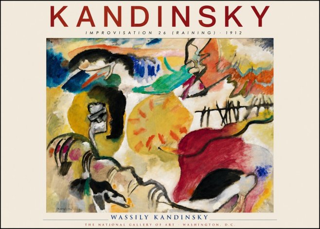 Kandinsky Improvisation 26 (Raining) No2 - Juliste
