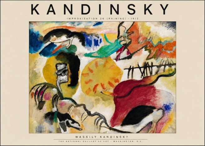Kandinsky Improvisation 26 (Raining) No4 - Juliste