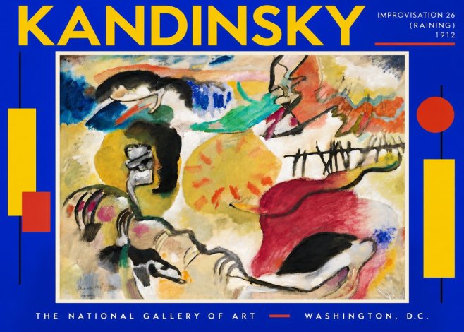 Kandinsky Improvisation 26 (Raining) No5 - Juliste