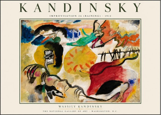 Kandinsky Improvisation 26 (Raining) No6 - Juliste