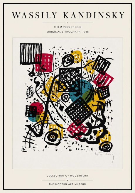 Kandinsky Composition IV No4 - Juliste