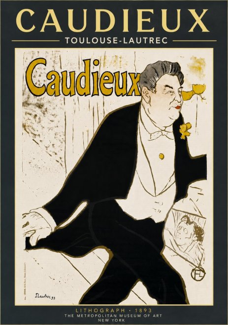 Toulouse-Lautrec Caudieux No6 - Juliste
