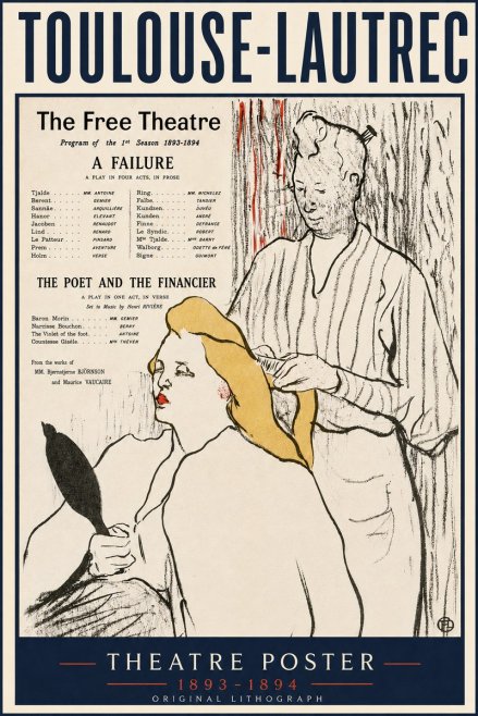 Toulouse-Lautrec Le Théâtre Libre - Une Faillite / Le Poète Et Le Financier No4 - Juliste