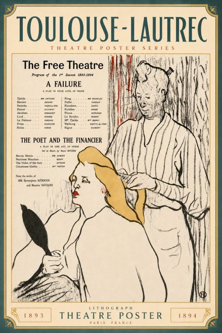 Toulouse-Lautrec Le Théâtre Libre - Une Faillite / Le Poète Et Le Financier No6 - Juliste