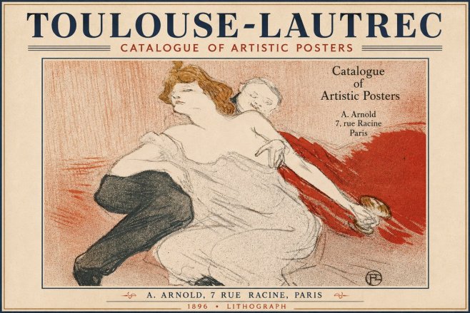 Toulouse-Lautrec Catalogue of Artistic Posters No5 - Juliste