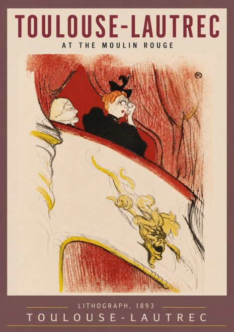 Toulouse-Lautrec At the Moulin Rouge I No5 - Juliste