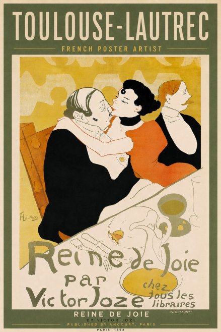 Toulouse-Lautrec Reine De Joie I No6 - Juliste