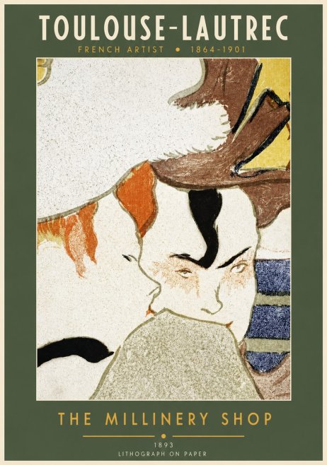Toulouse-Lautrec The Millinery Shop No2 - Juliste