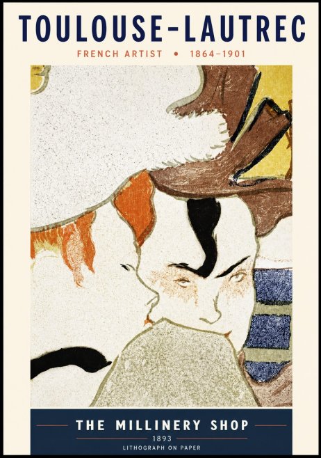 Toulouse-Lautrec The Millinery Shop No3 - Juliste