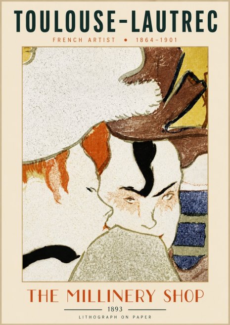 Toulouse-Lautrec The Millinery Shop No4 - Juliste