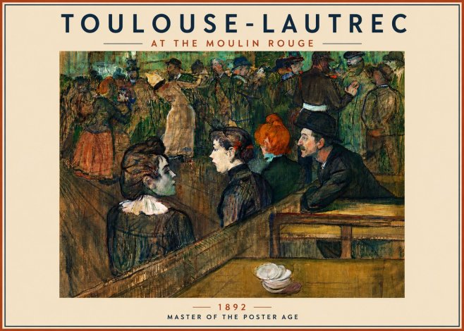 Toulouse-Lautrec At the Moulin Rouge V No5 - Juliste