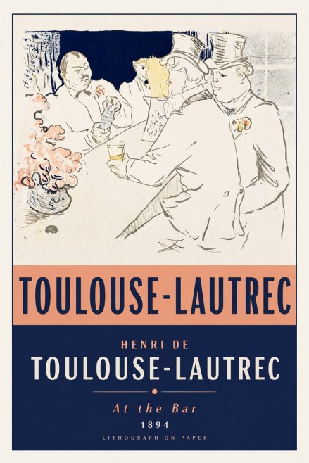 Toulouse-Lautrec At the Bar No2 - Juliste