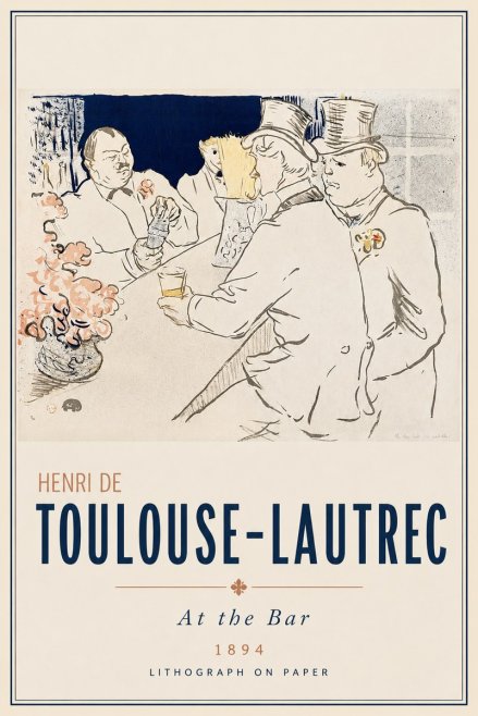Toulouse-Lautrec At the Bar No3 - Juliste