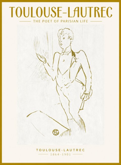 Toulouse-Lautrec The Poet of Parisian Life No1 - Juliste