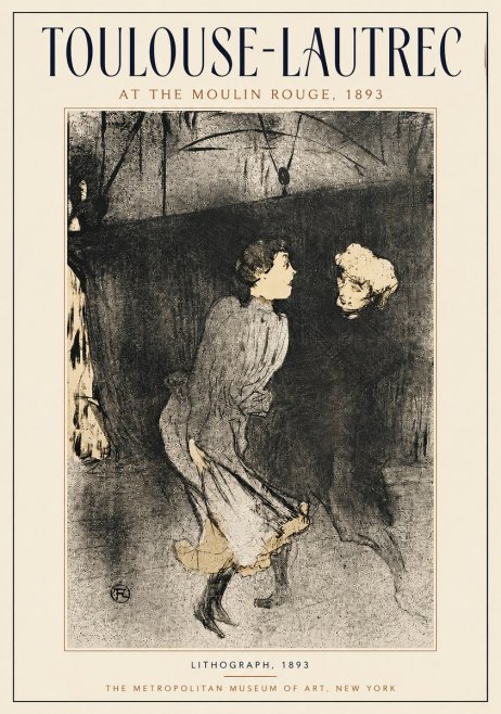 Toulouse-Lautrec At the Moulin Rouge VI No4 - Juliste