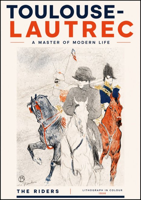 Toulouse-Lautrec The Riders No4 - Juliste