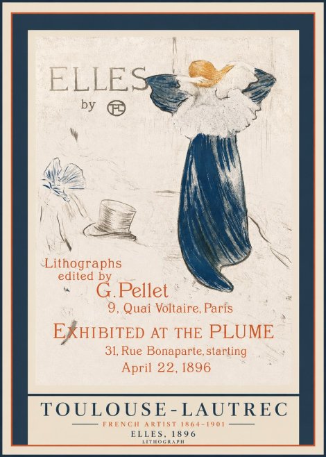 Toulouse-Lautrec Elles No2 - Juliste