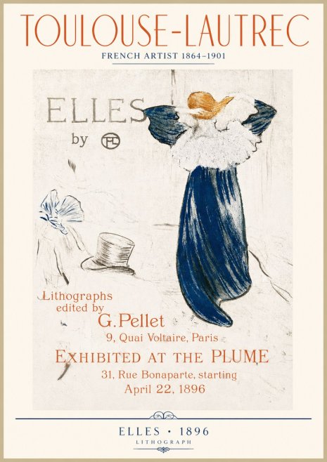 Toulouse-Lautrec Elles No4 - Juliste