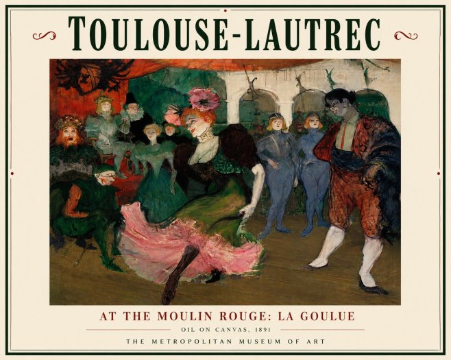 Toulouse-Lautrec At the Moulin Rouge: La Goulue No5 - Juliste