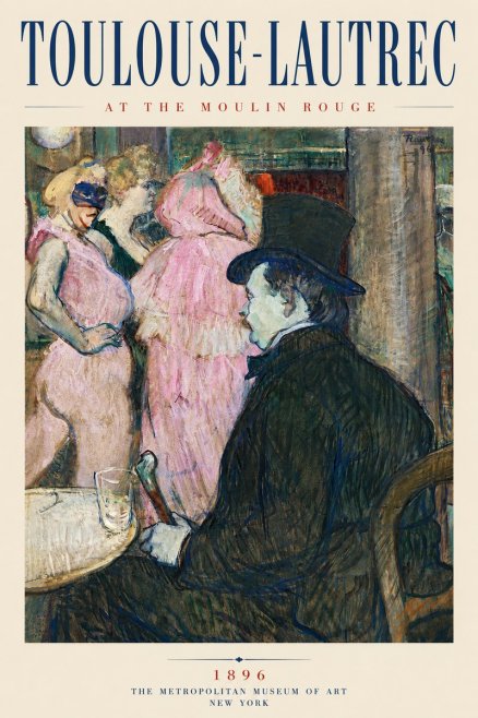 Toulouse-Lautrec At the Moulin Rouge VIII No5 - Juliste