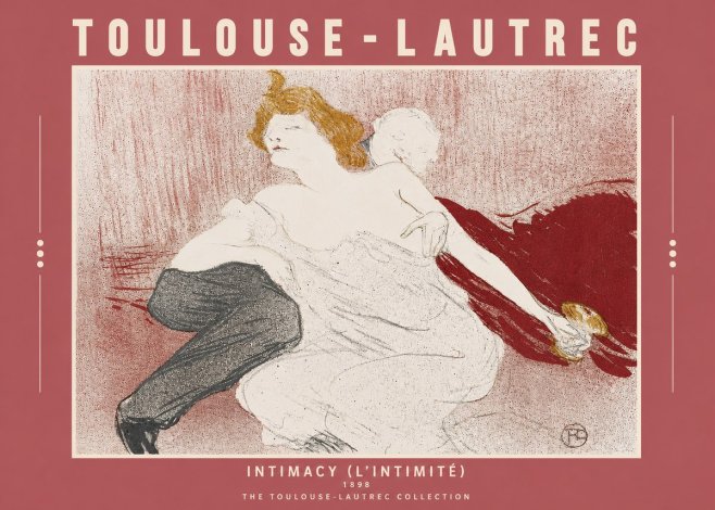 Toulouse-Lautrec Intimacy (L'intimité) No3 - Juliste
