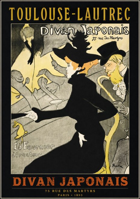 Toulouse-Lautrec Divan Japonais No2 - Juliste