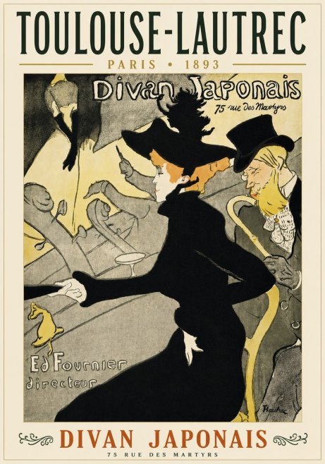 Toulouse-Lautrec Divan Japonais No4 - Juliste