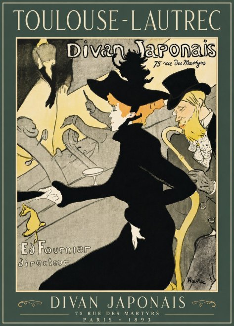 Toulouse-Lautrec Divan Japonais No6 - Juliste