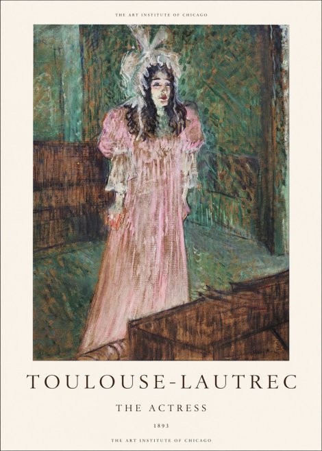 Toulouse-Lautrec The Actress No1 - Juliste
