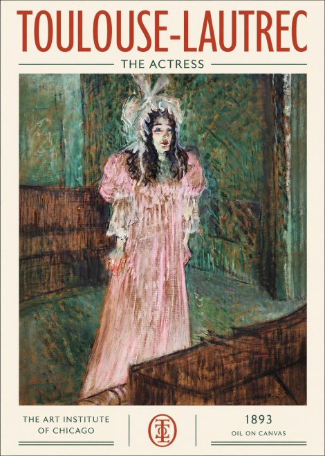 Toulouse-Lautrec The Actress No2 - Juliste