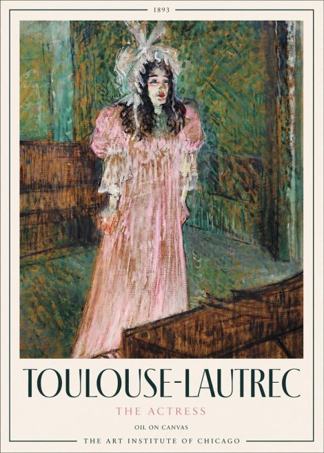 Toulouse-Lautrec The Actress No4 - Juliste