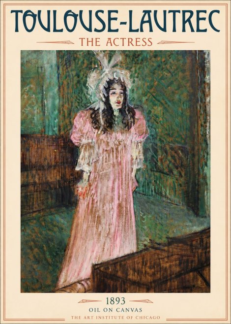 Toulouse-Lautrec The Actress No5 - Juliste