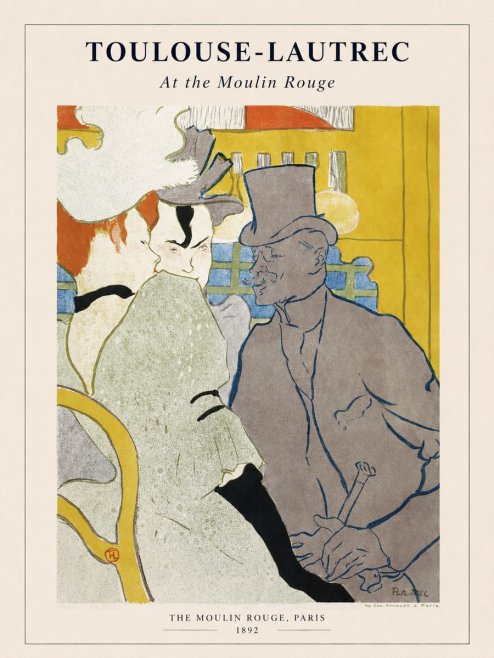 Toulouse-Lautrec At the Moulin Rouge IX No1 - Juliste