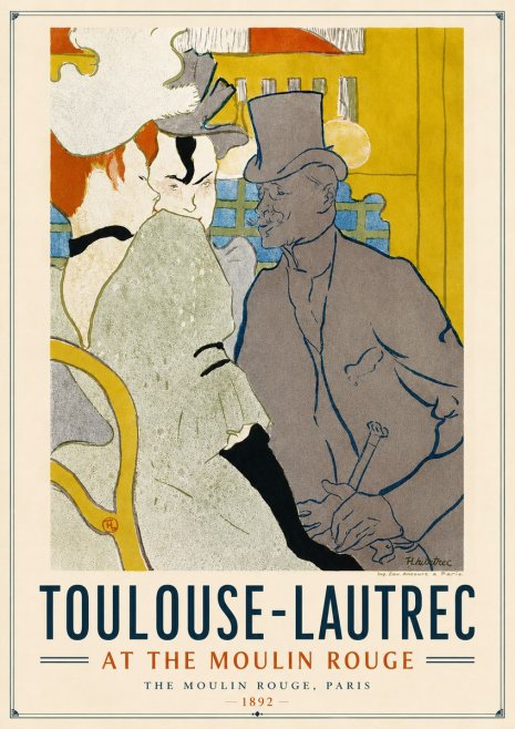 Toulouse-Lautrec At the Moulin Rouge IX No4 - Juliste