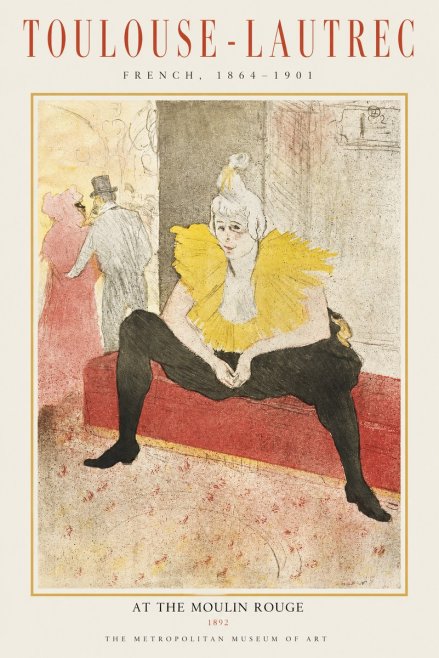 Toulouse-Lautrec At the Moulin Rouge X No1 - Juliste