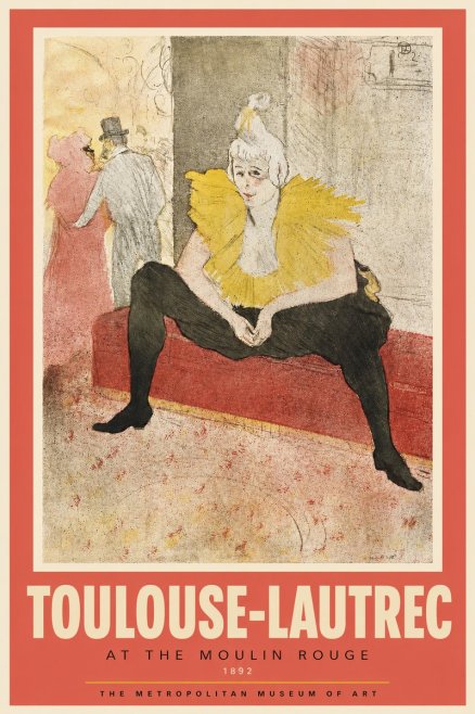 Toulouse-Lautrec At the Moulin Rouge X No2 - Juliste