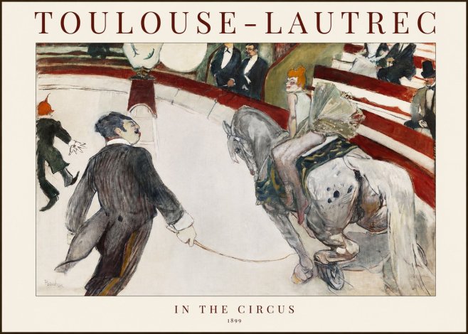 Toulouse-Lautrec In the Circus No1 - Juliste