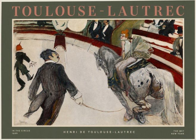 Toulouse-Lautrec In the Circus No2 - Juliste