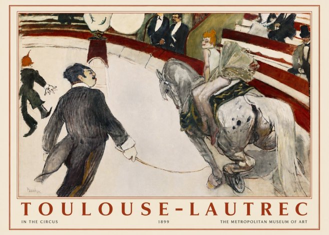 Toulouse-Lautrec In the Circus No3 - Juliste