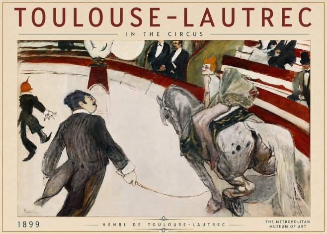 Toulouse-Lautrec In the Circus No6 - Juliste