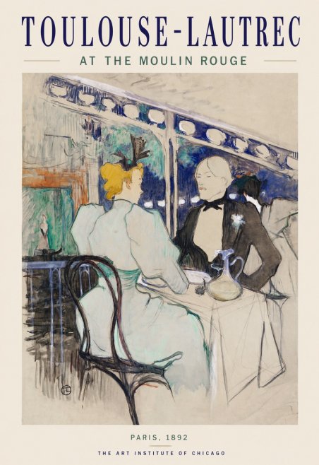 Toulouse-Lautrec At the Moulin Rouge XI No1 - Juliste