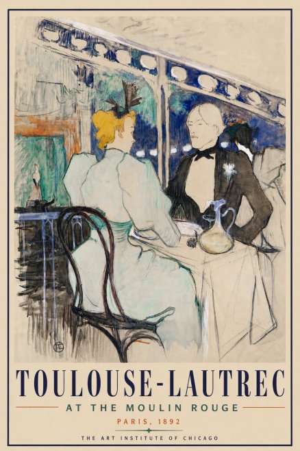 Toulouse-Lautrec At the Moulin Rouge XI No4 - Juliste