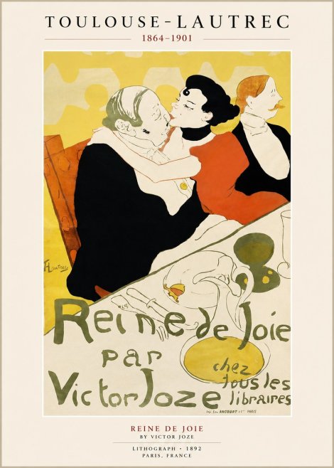 Toulouse-Lautrec Reine De Joie II No1 - Juliste