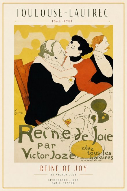 Toulouse-Lautrec Reine De Joie II No3 - Juliste